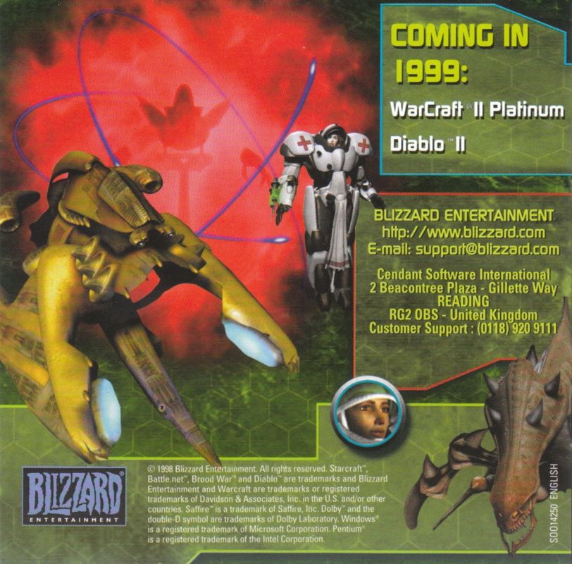 Other for StarCraft: Brood War (Windows) (1st German release (game in English, box in German)): Jewel Case - Front Inlay