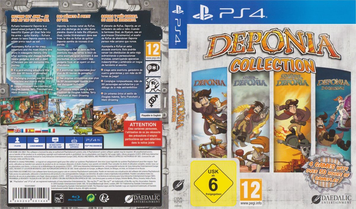 Full Cover for Deponia Collection (PlayStation 4)