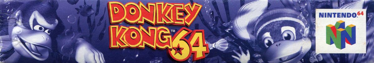 Spine/Sides for Donkey Kong 64 (Nintendo 64): Top