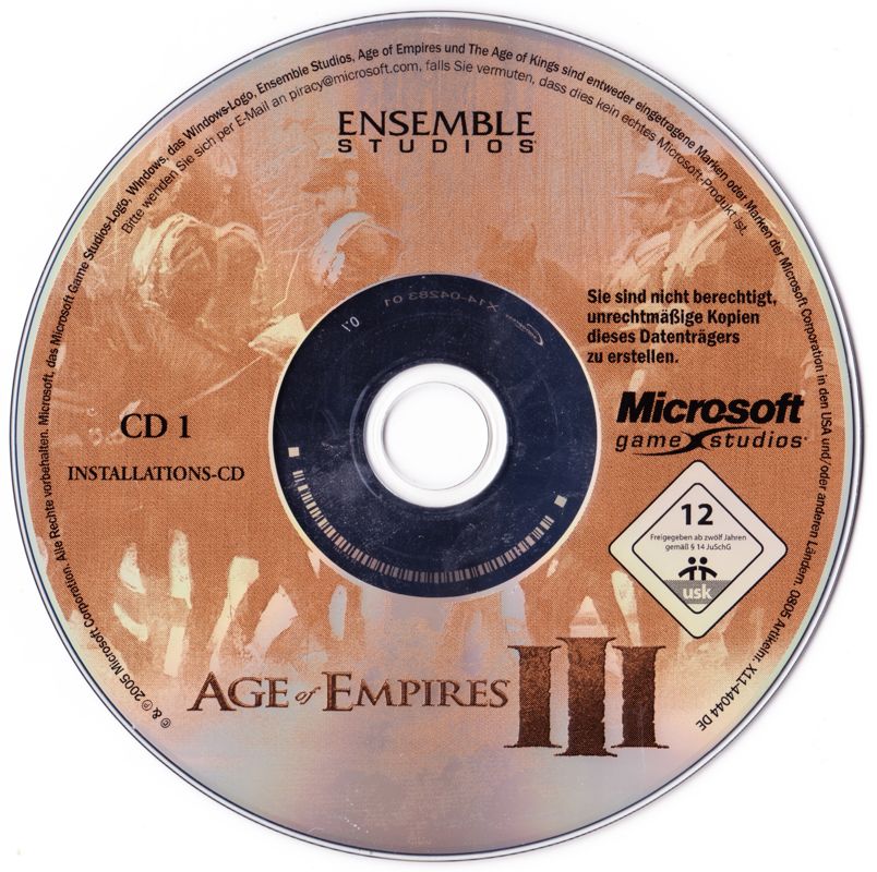 Media for Age of Empires III: Complete Collection (Windows) (CD-ROM release): Age of Empires III Disc 1