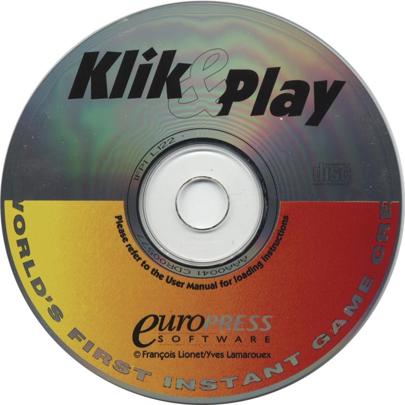 Media for Klik & Play (Windows 3.x): Game disc