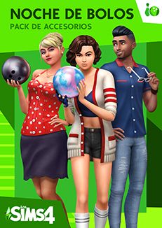 Front Cover for The Sims 4: Bowling Night Stuff (Macintosh and Windows) (download release): Updated cover art