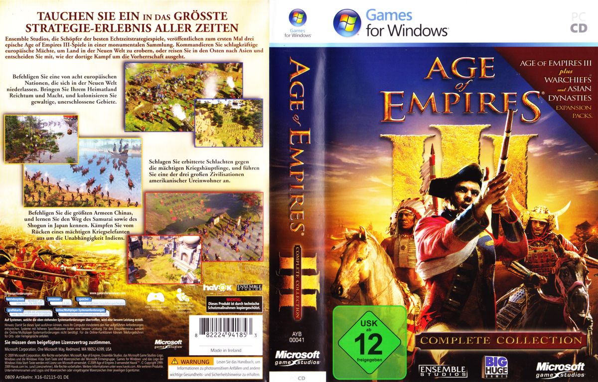 Age Of Empires Iii Complete Collection Cover Or Packaging Material Mobygames