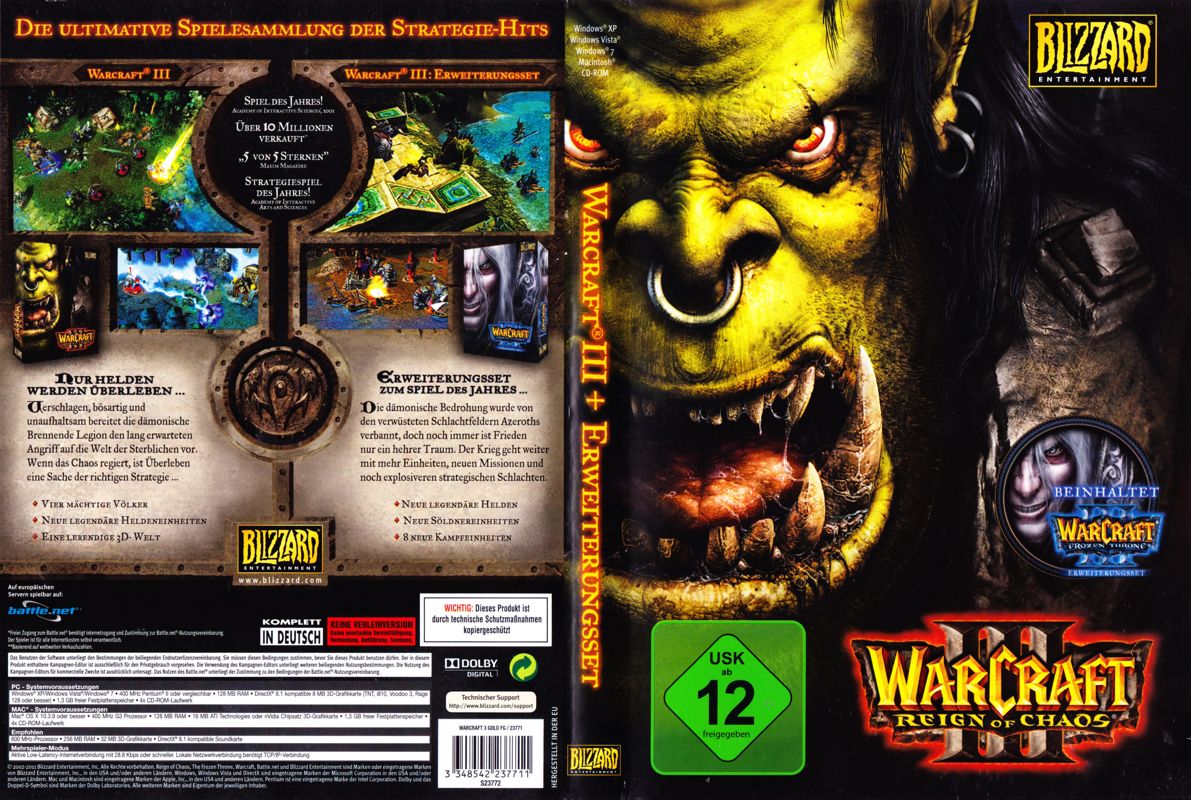 Full Cover for WarCraft III: Gold Edition (Macintosh and Windows) (2011 release)