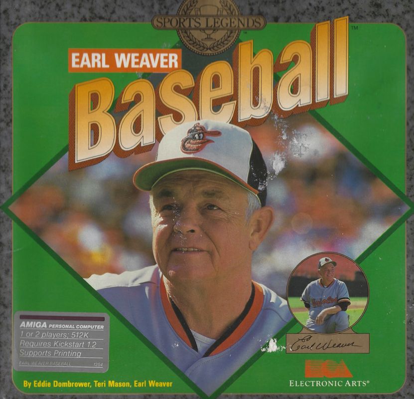 Front Cover for Earl Weaver Baseball (Amiga)