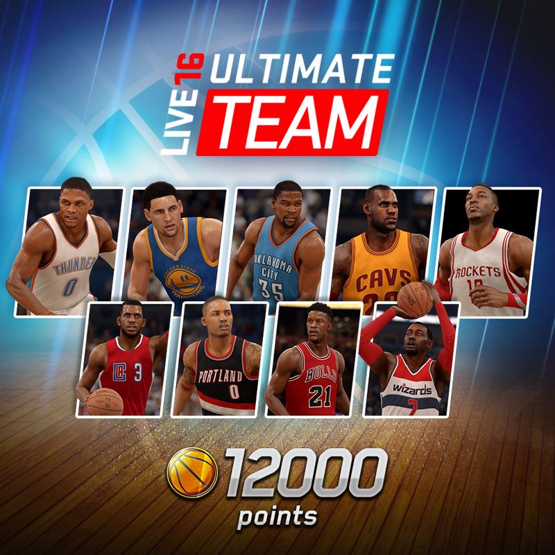 NBA Live 16 Ultimate Team 12000 Points box covers MobyGames