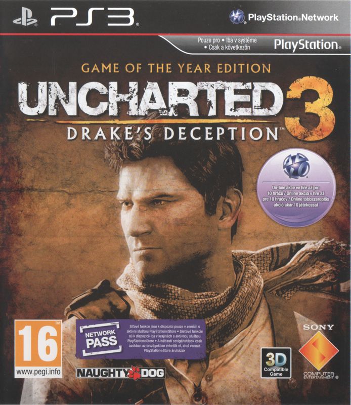 Front Cover for Uncharted 3: Drake's Deception - Game of the Year Edition (PlayStation 3)