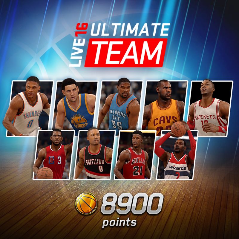 Front Cover for NBA Live 16: Ultimate Team - 8900 Points (PlayStation 4) (download release)