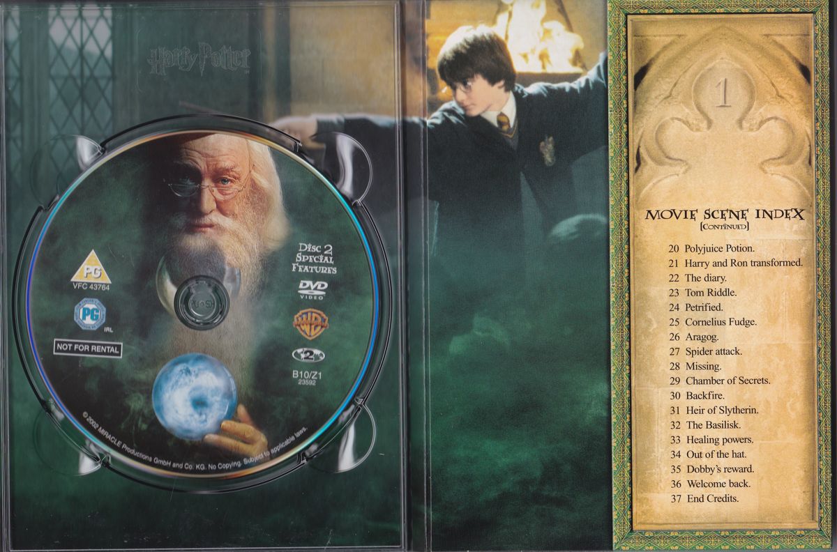 Other for Harry Potter and the Chamber of Secrets (included games) (DVD Player and Windows): Disc Holder: Right