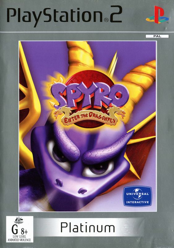 Front Cover for Spyro: Enter the Dragonfly (PlayStation 2) (Platinum release)
