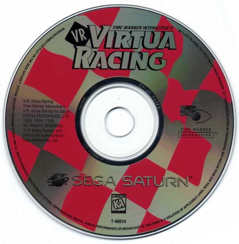 Media for Time Warner Interactive's VR Virtua Racing (SEGA Saturn)