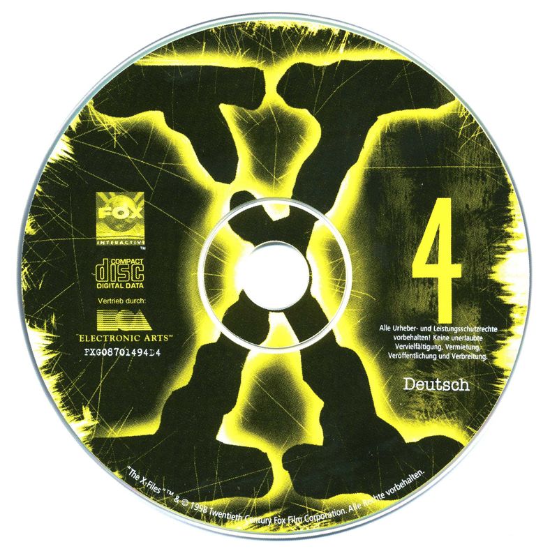 Media for The X-Files Game (Macintosh and Windows): Disc 4