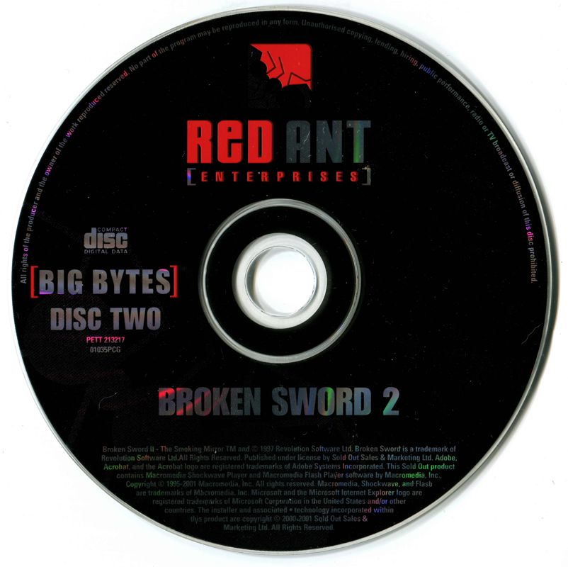 Media for Broken Sword: The Smoking Mirror (Windows) (Big Bytes release): Disc 2