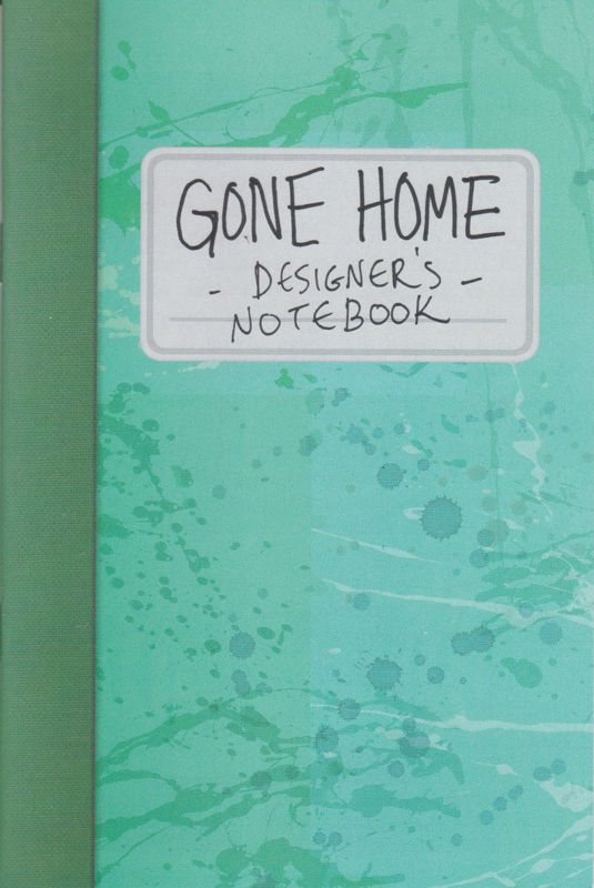 Extras for Gone Home (Linux and Macintosh and Windows): Designer's Notebook - Front