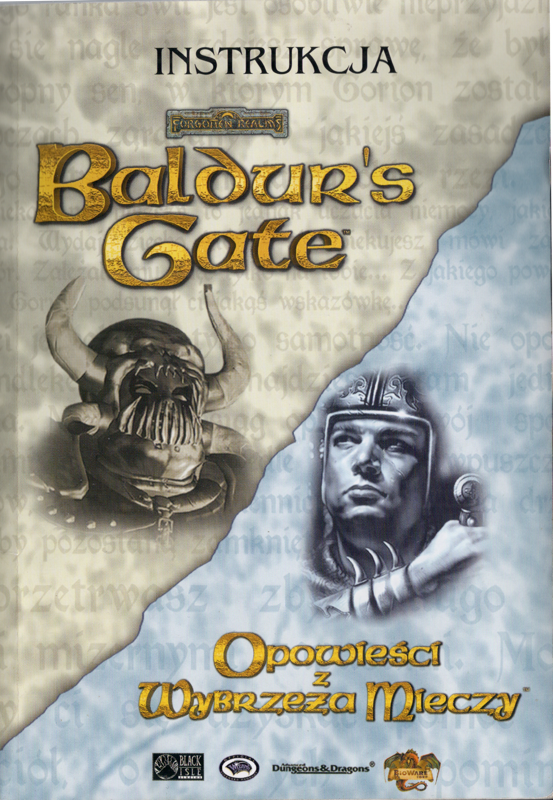 Manual for Baldur's Gate: 4 in 1 Boxset (Windows): Baldur's Gate / Tales of the Sword Coast - Front