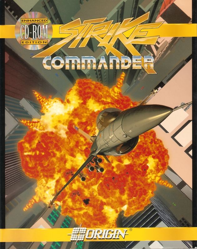 Front Cover for Strike Commander: CD-ROM Edition (DOS) (Enhanced CD-ROM Version)