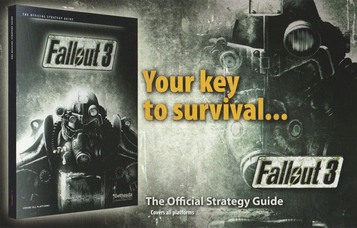 Advertisement for Fallout 3 (Windows): Official Strategy Guide - Front