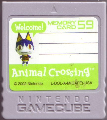 Media for Animal Crossing (GameCube): Included memory card. Has bonus data pre-loaded.