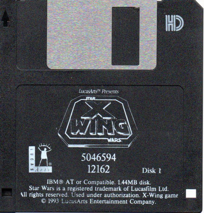 Media for Star Wars: X-Wing (DOS) (Swiss French release): Disk 2