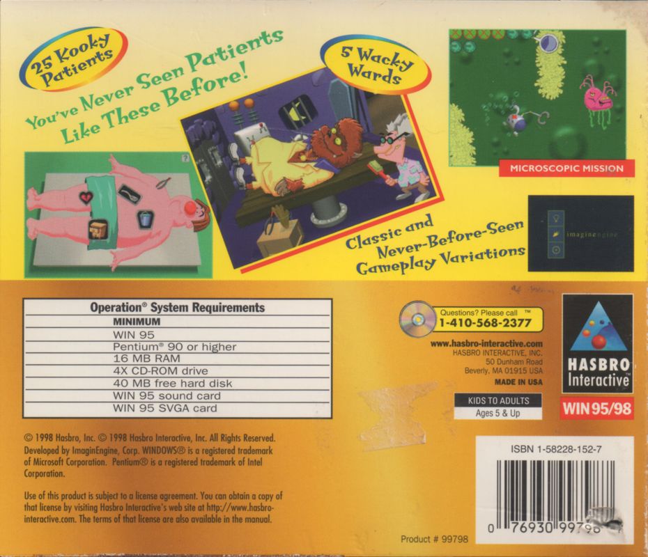 Back Cover for Operation (Windows) (Q-Pack - Classic Value Series)