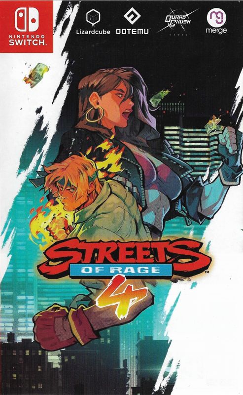 Inside Cover for Streets of Rage 4 (Nintendo Switch): Right
