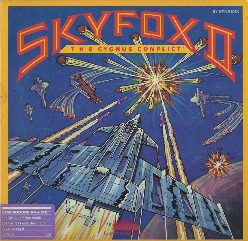 Front Cover for Skyfox II: The Cygnus Conflict (Commodore 64)