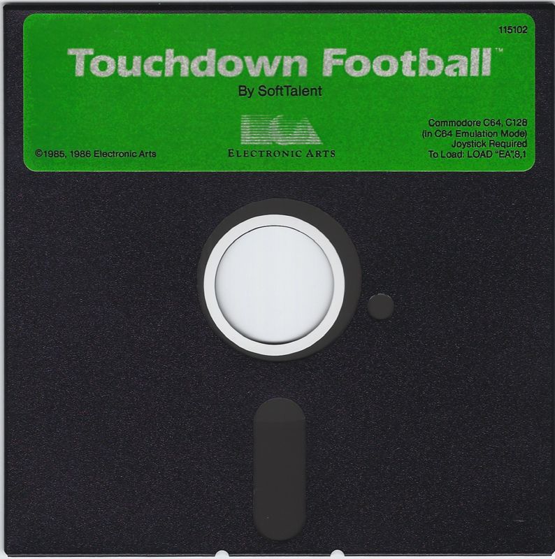 Media for Touchdown Football (Commodore 64)