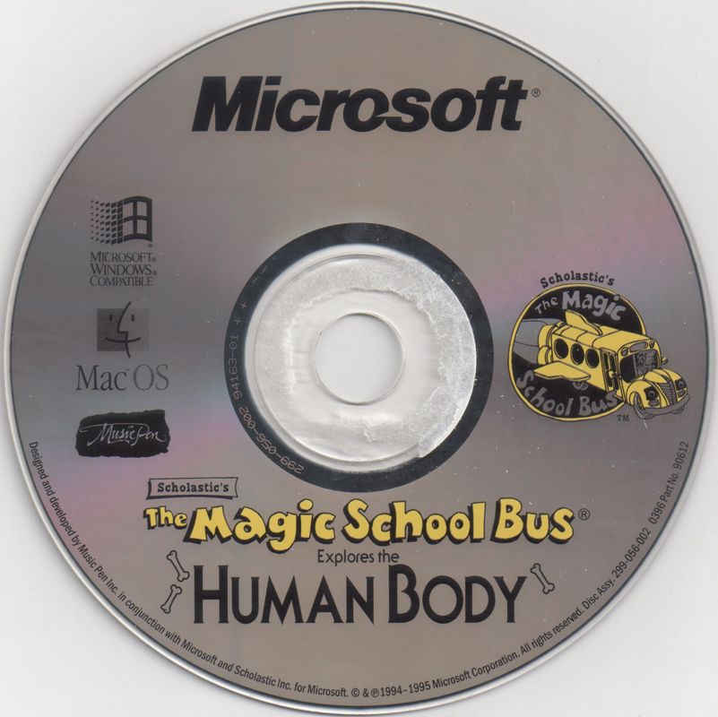 Media for Scholastic's The Magic School Bus Explores the Human Body (Macintosh and Windows 3.x)
