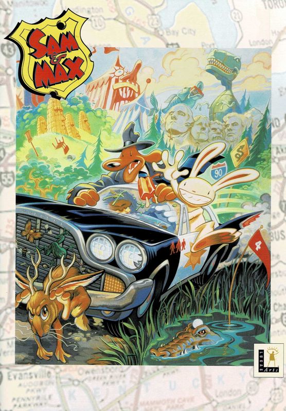 Manual for Sam & Max: Hit the Road (DOS) (3.5" Disk Release Non-Talkie): Front