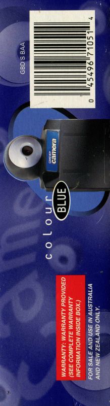 Spine/Sides for Game Boy Camera (included games) (Game Boy) (Blue camera): Right