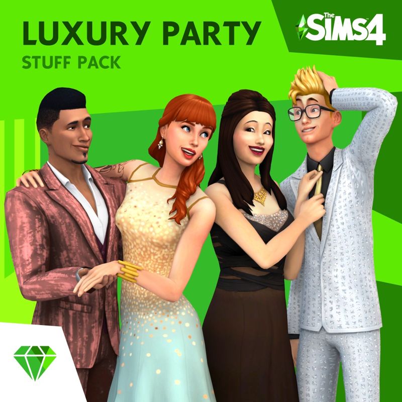 Front Cover for The Sims 4: Luxury Party Stuff (PlayStation 4) (download release)