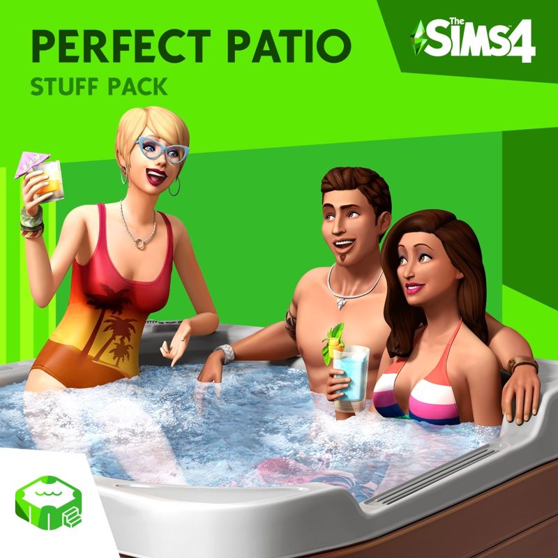 Front Cover for The Sims 4: Perfect Patio Stuff (PlayStation 4) (download release)