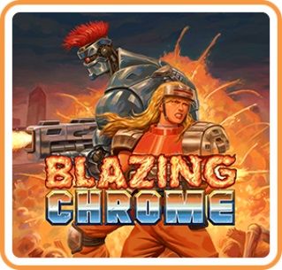 Front Cover for Blazing Chrome (Nintendo Switch) (download release): 1st version
