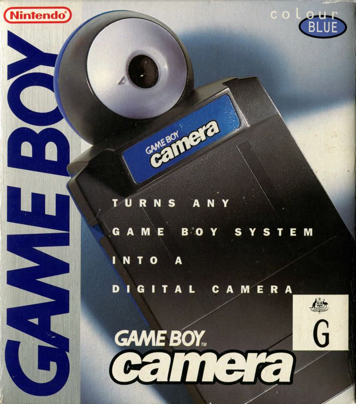 Front Cover for Game Boy Camera (included games) (Game Boy) (Blue camera)