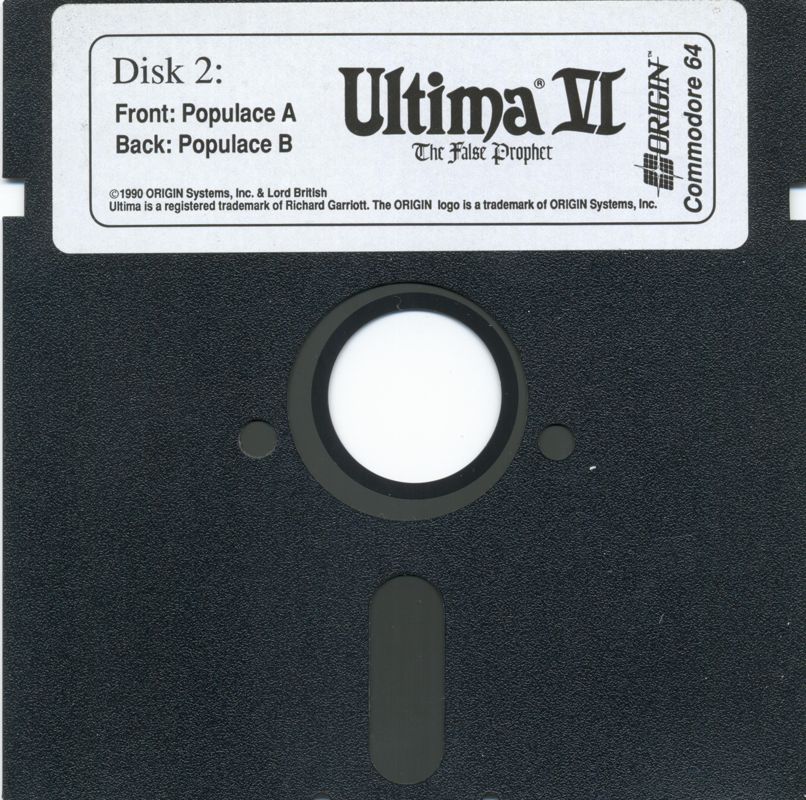 Media for Ultima VI: The False Prophet (Commodore 64): disk 2
