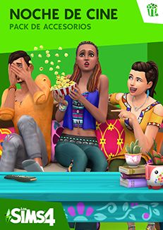 Front Cover for The Sims 4: Movie Hangout Stuff (Macintosh and Windows) (Origin release): Updated cover art