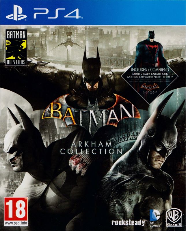 Front Cover for Batman: Arkham Collection (Steelbook Edition) (PlayStation 4) (Sleeved Steelbook)