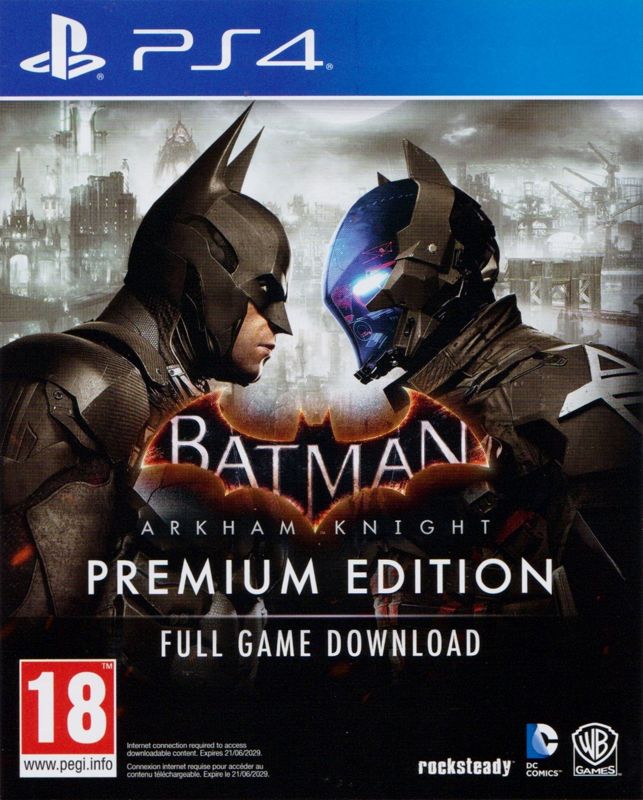 Other for Batman: Arkham Collection (Steelbook Edition) (PlayStation 4) (Sleeved Steelbook): DLC Voucher - <i>Batman: Arkham Knight (Premium Edition)</i> - Front