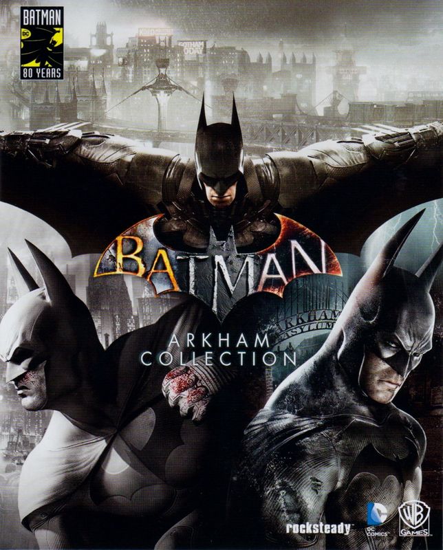 Manual for Batman: Arkham Collection (Steelbook Edition) (PlayStation 4) (Sleeved Steelbook): Front