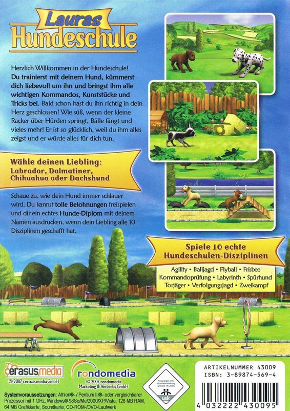 Back Cover for Your Pet Obedience School (Windows)