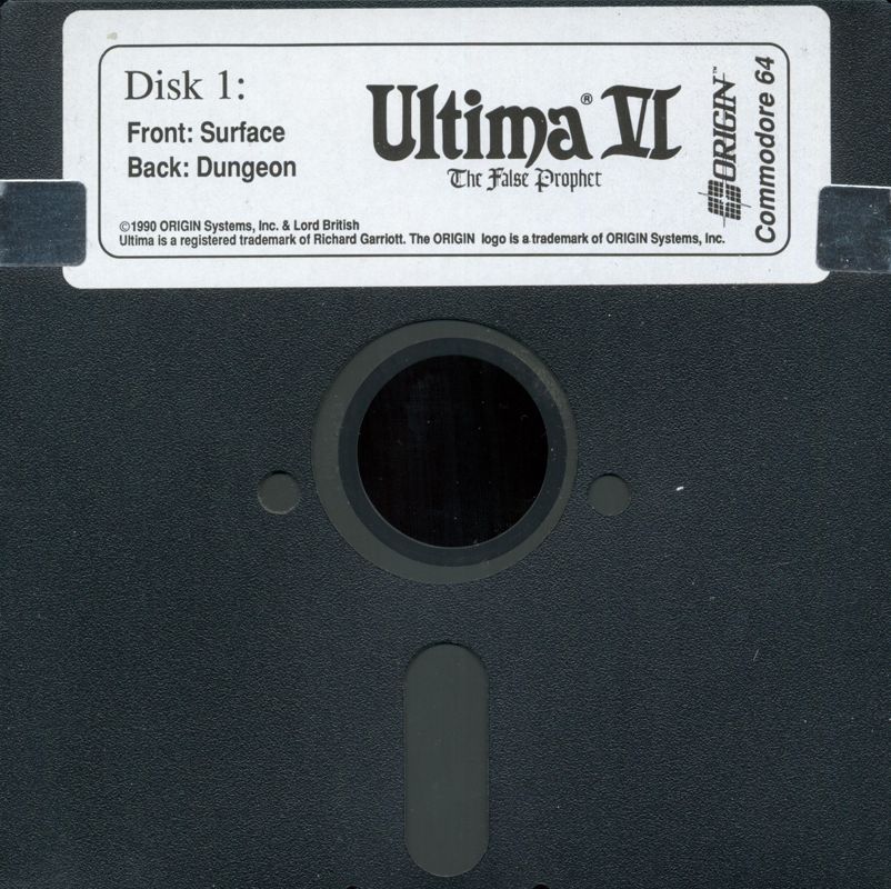 Media for Ultima VI: The False Prophet (Commodore 64): disk 1
