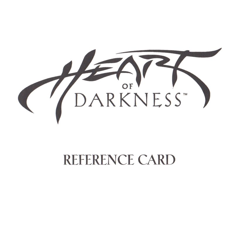 Extras for Heart of Darkness (Windows): Reference Card - Front