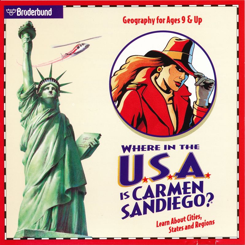 Other for Where in the U.S.A. Is Carmen Sandiego? (Macintosh and Windows): Jewel Case Front
