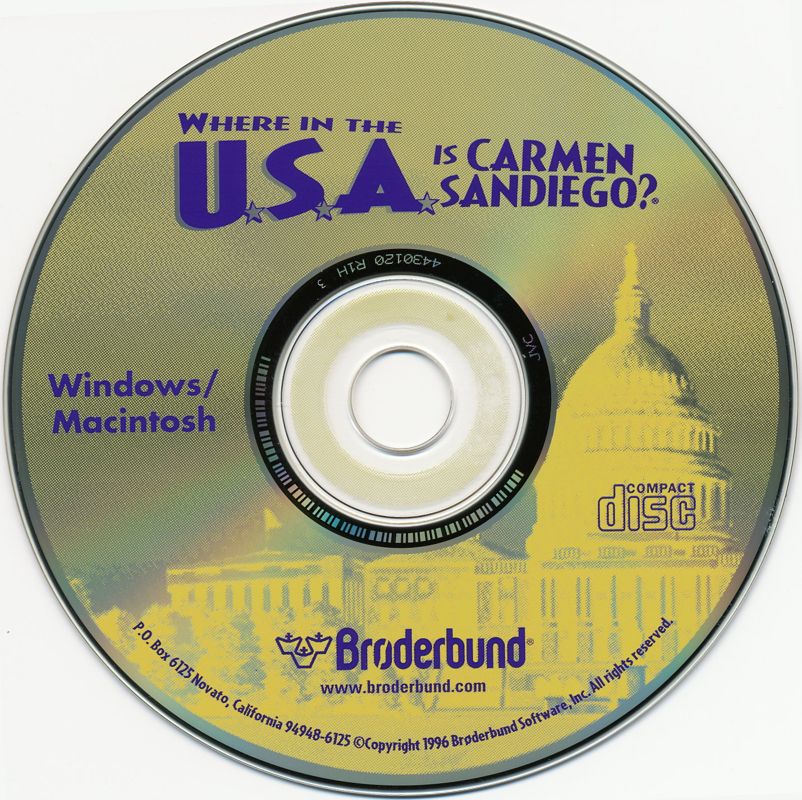 Media for Where in the U.S.A. Is Carmen Sandiego? (Macintosh and Windows)