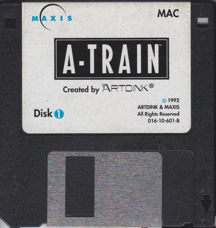 Media for A-Train + Construction Set (Macintosh): A-Train Disk 1