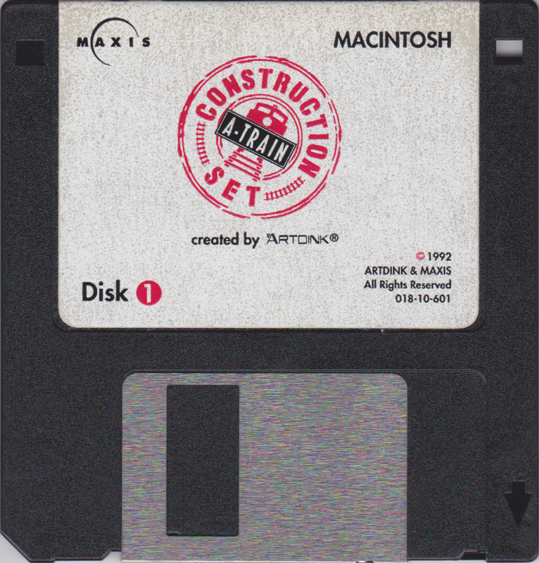 Media for A-Train + Construction Set (Macintosh): Construction Set Disk