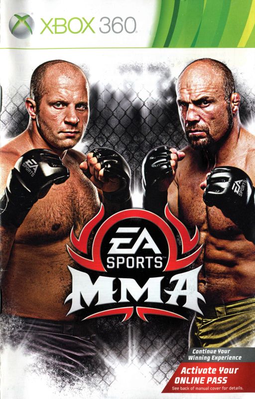 Manual for EA Sports MMA (Xbox 360): Front