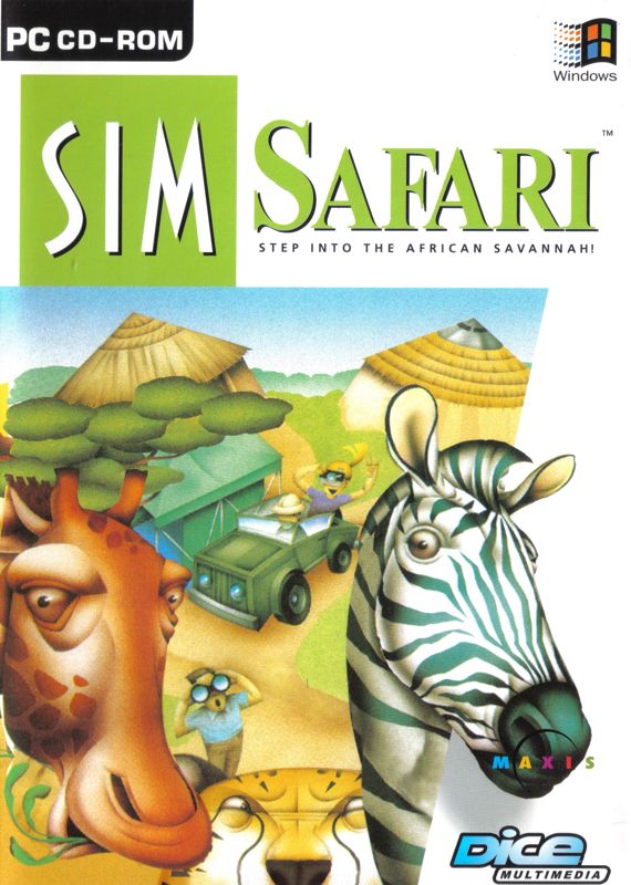 Front Cover for SimSafari (Windows) (Dice Multimedia release)