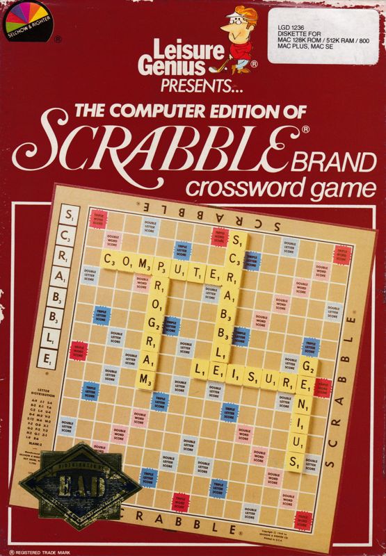 Front Cover for The Computer Edition of Scrabble Brand Crossword Game (Macintosh) (EAD release)