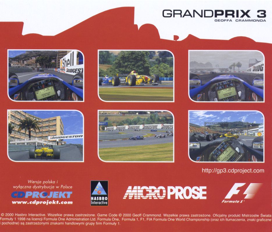 Other for Grand Prix 3 (Windows): Jewel Case - Back